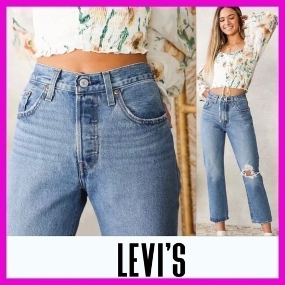 Levi’s 501 jeans 26 distressed premium